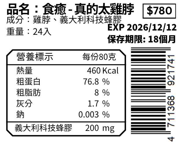 真的太雞脖